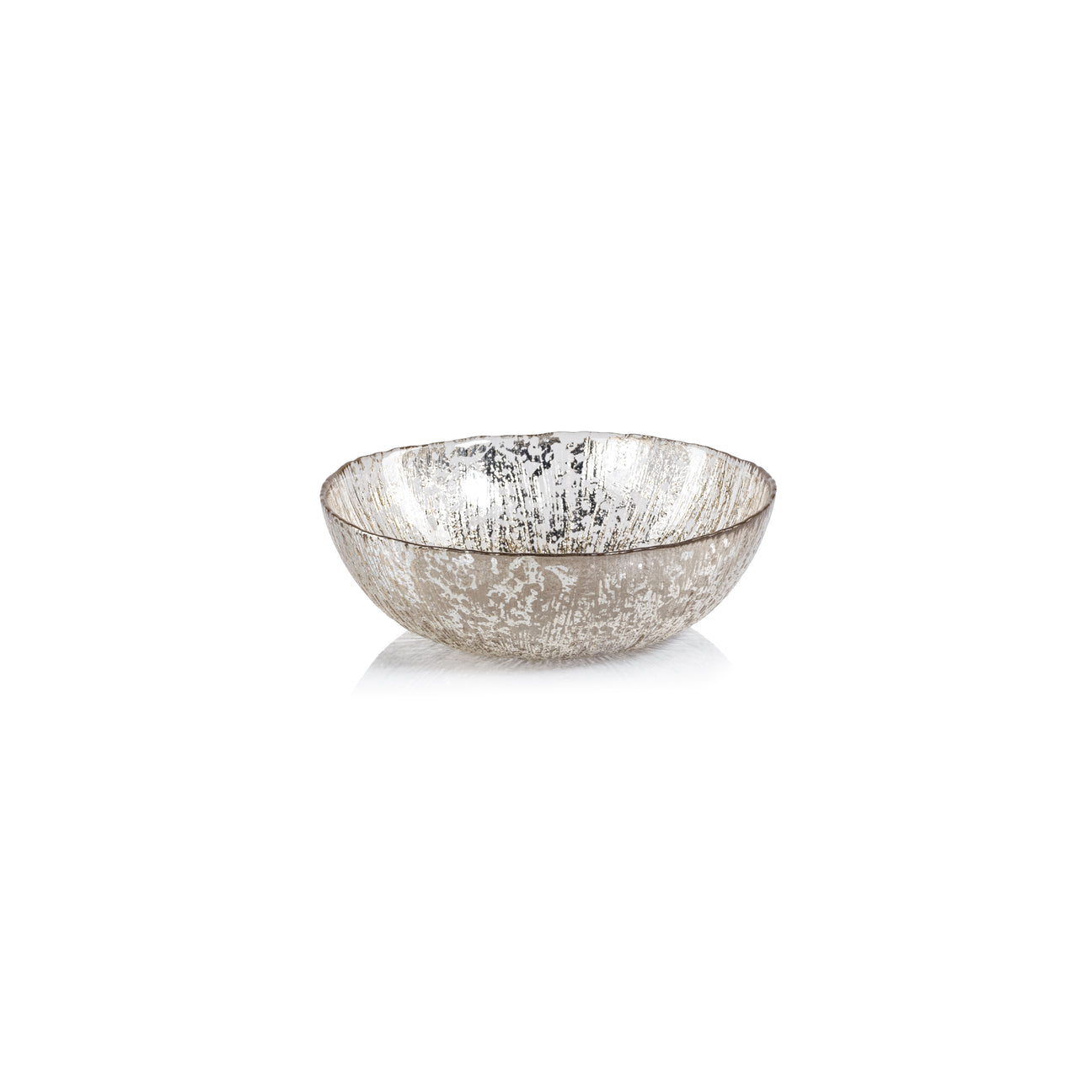 Luminara Fusion Glass Bowl - Golden Silver