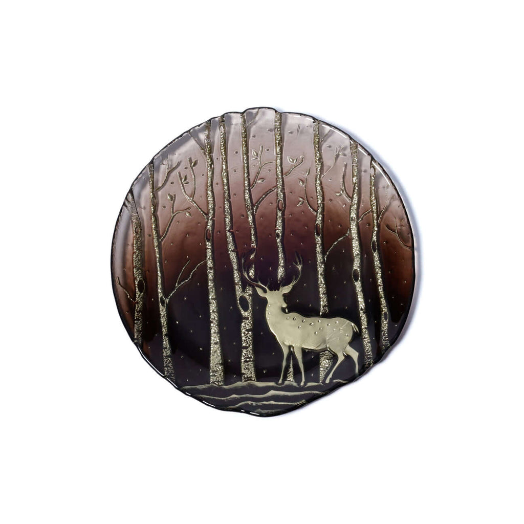 Wilderness Tableware Collection - Taupe & Gold - Plates by Carlyle Avenue