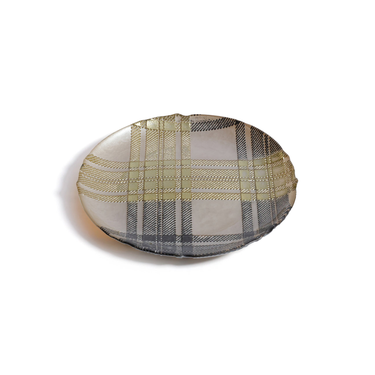 Plaid Dessert Plate - Set of 3 Assorted