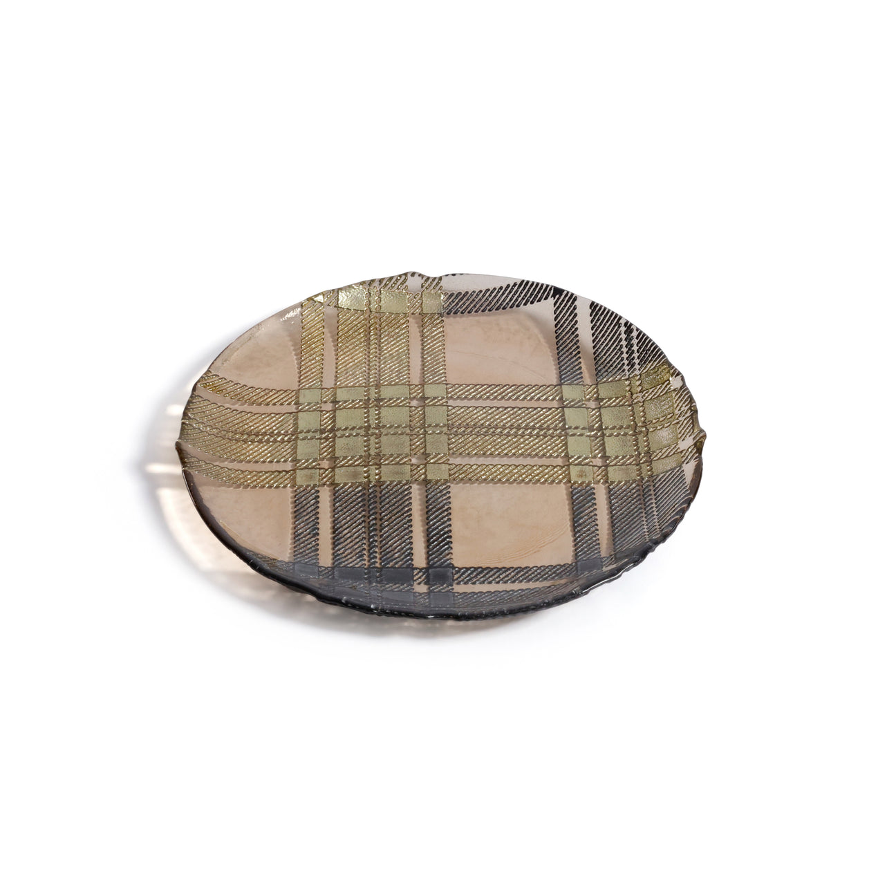 Plaid Dessert Plate - Set of 3 Assorted