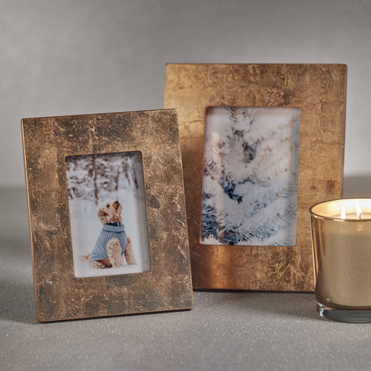 Gold Leaf Photo Frames
