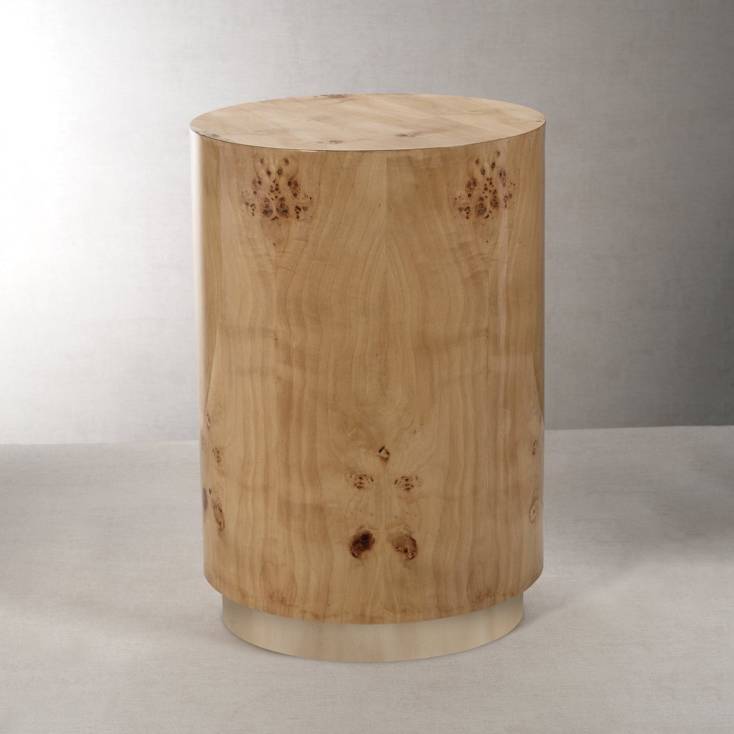 Leela Burlwood Veneer Stool / Table - Large