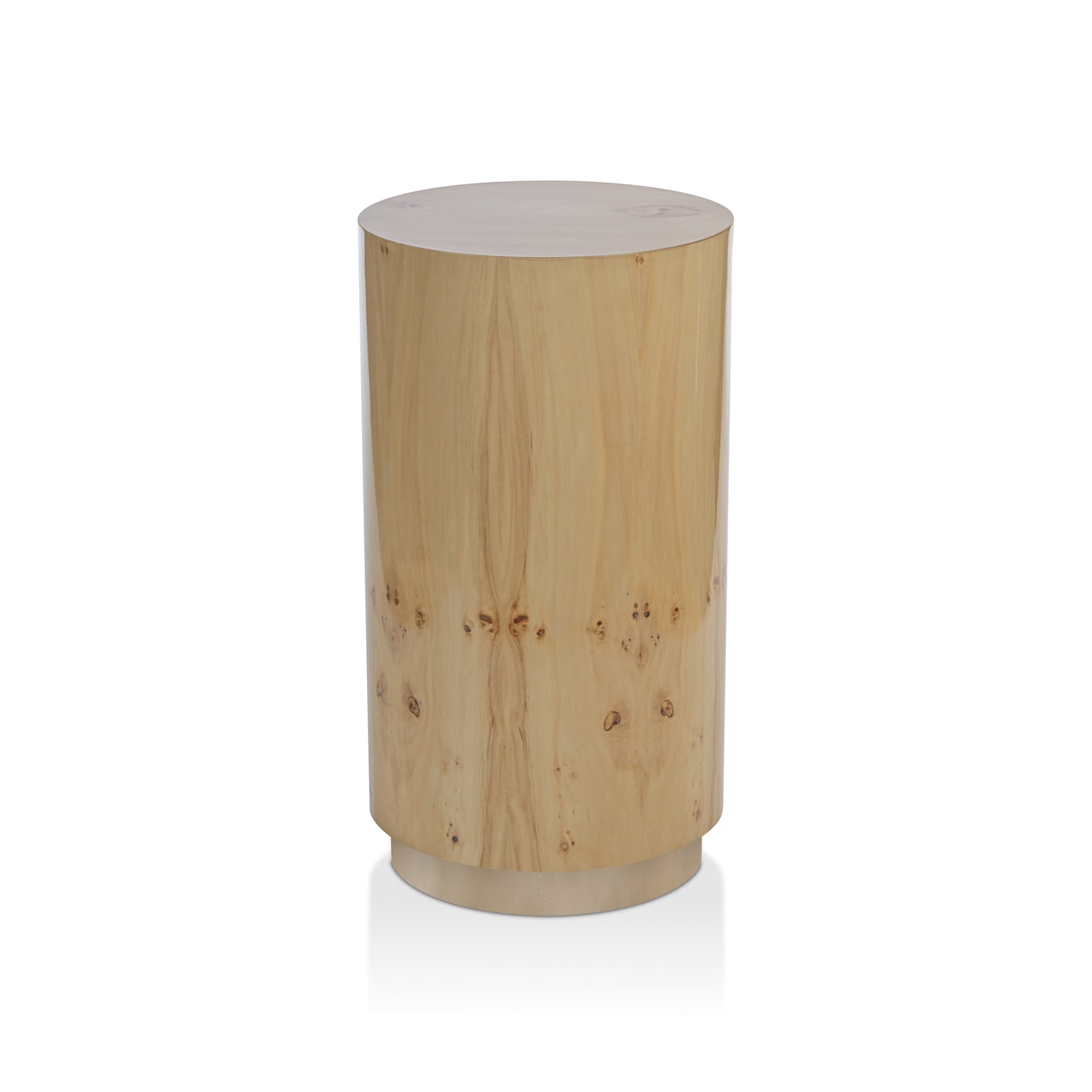 Leela Burlwood Veneer Stool / Table - Small