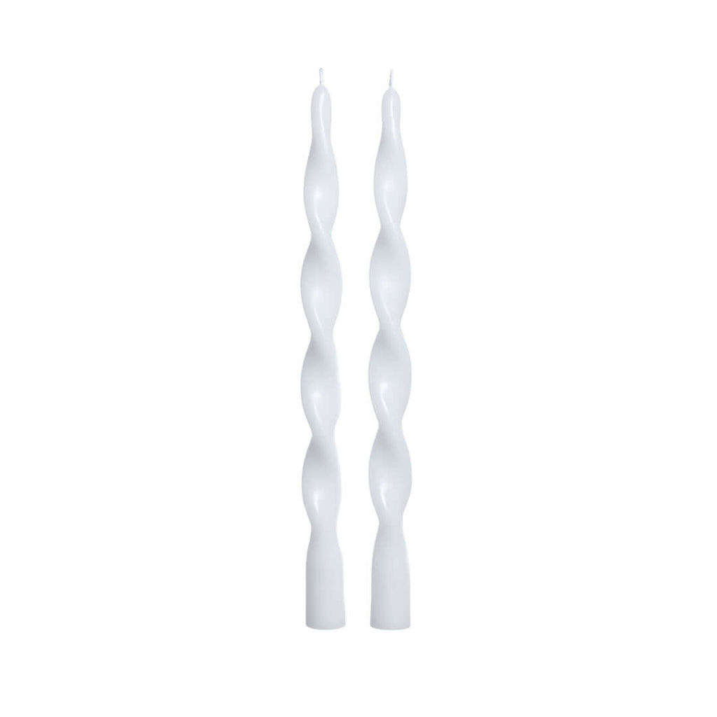 Pair of Lumière Twist Formal Candles 12" - Set of 6 - Candles by Carlyle Avenue