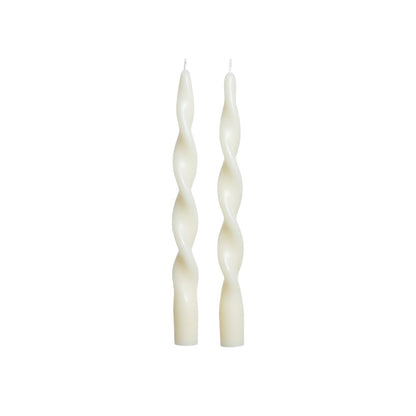 Set of 2 Lumière Twist Formal Candles - 10" - Candles by Carlyle Avenue