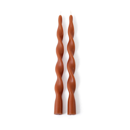 Set of 2 Lumière Twist Formal Candles - 12" - Candles by Carlyle Avenue
