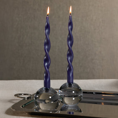 Lumière Twist Formal Candles- SET/2, 12" - GOLD - CARLYLE AVENUE
