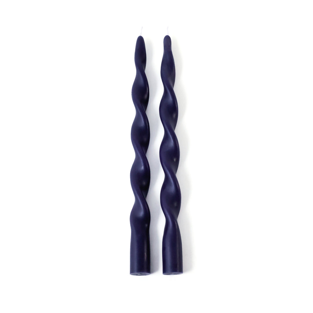 Set of 2 Lumière Twist Formal Candles - 12" - Candles by Carlyle Avenue
