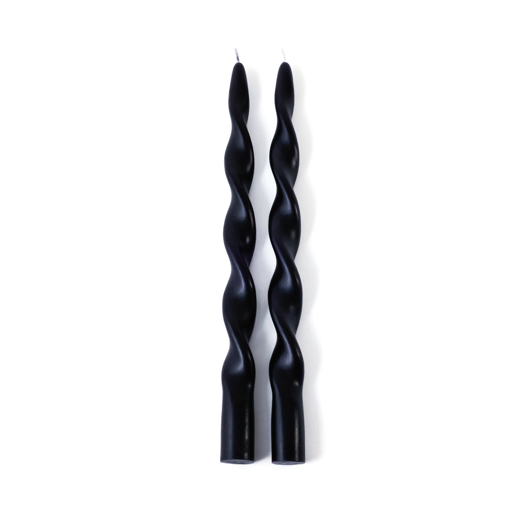 Set of 2 Lumière Twist Formal Candles - 12" - Candles by Carlyle Avenue