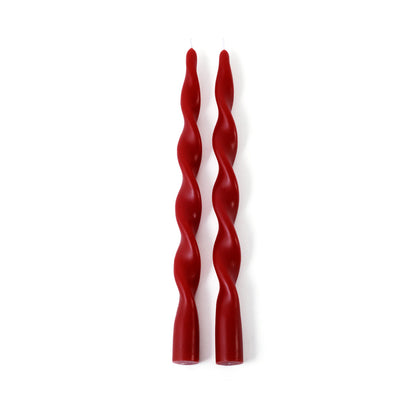 Set of 2 Lumière Twist Formal Candles - 12" - Candles by Carlyle Avenue