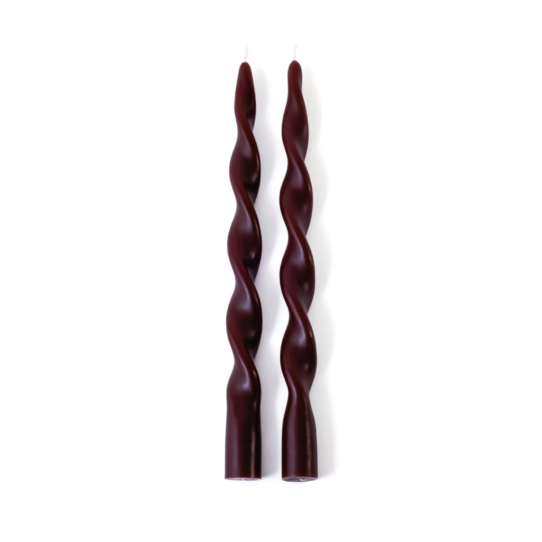 Set of 2 Lumière Twist Formal Candles - 12" - Candles by Carlyle Avenue