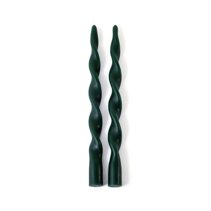Set of 2 Lumière Twist Formal Candles - 12" - Candles by Carlyle Avenue