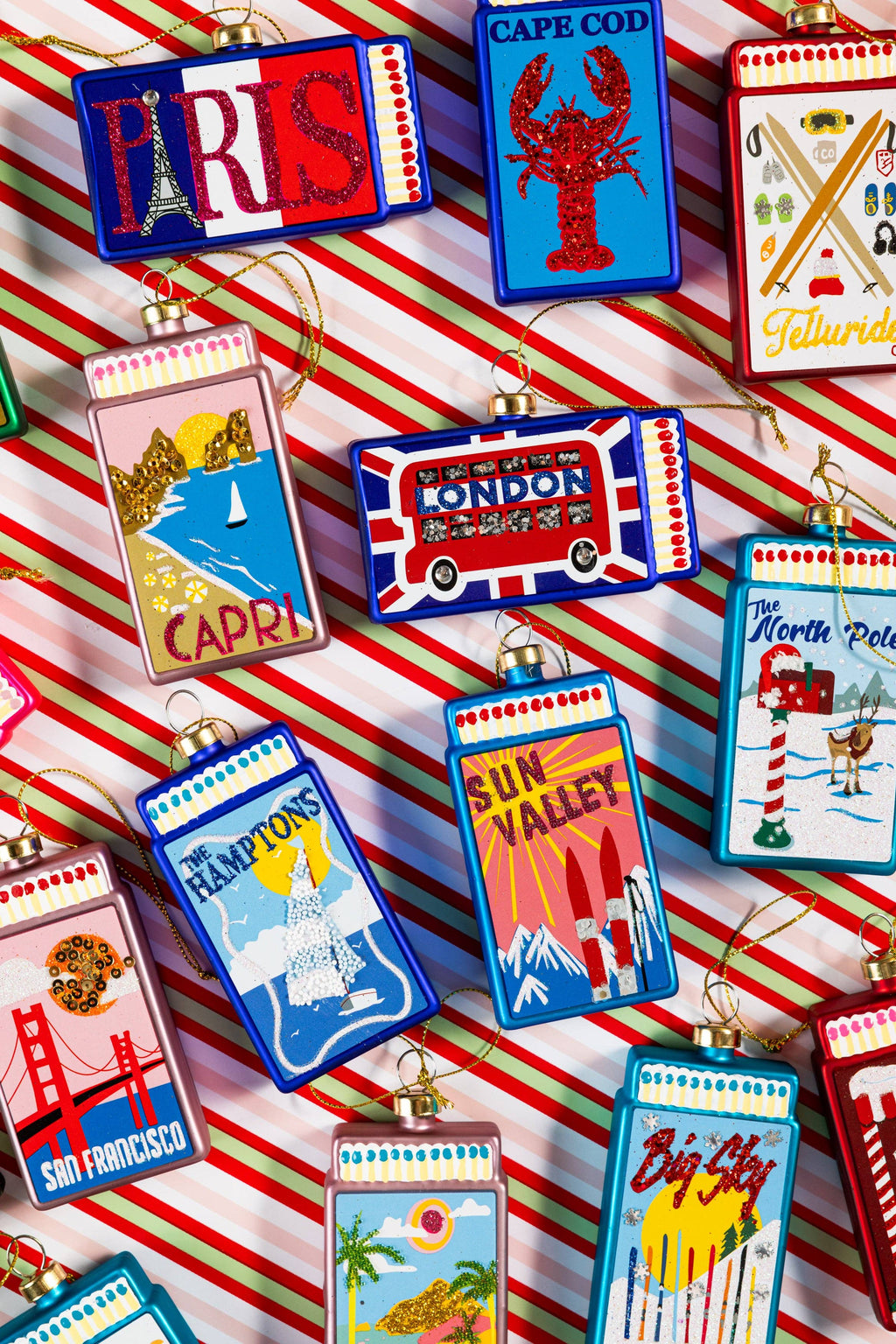 Matchbook Ornament - Capri -  by Carlyle Avenue