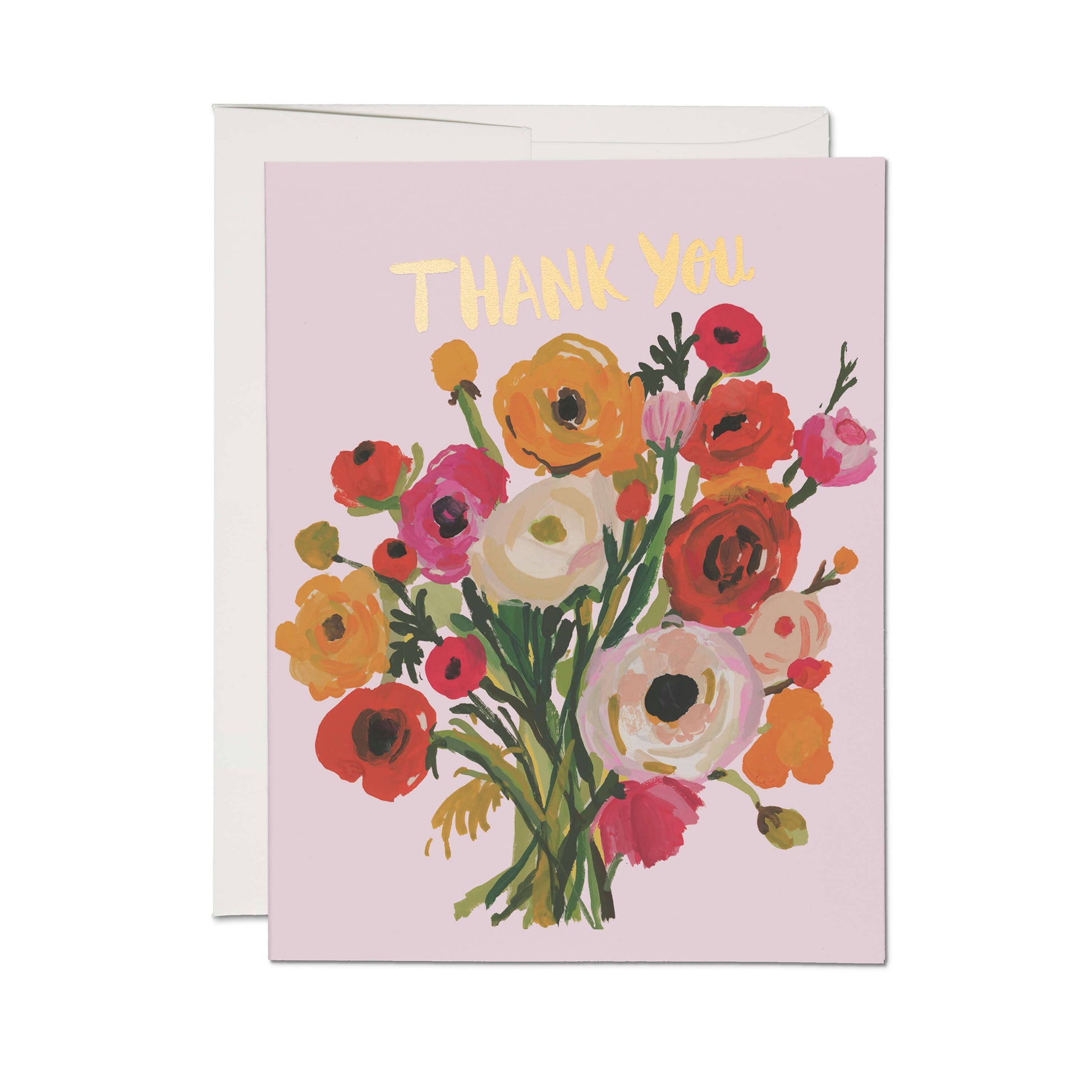 Ranunculus Bouquet greeting card - Greeting Cards by Carlyle Avenue