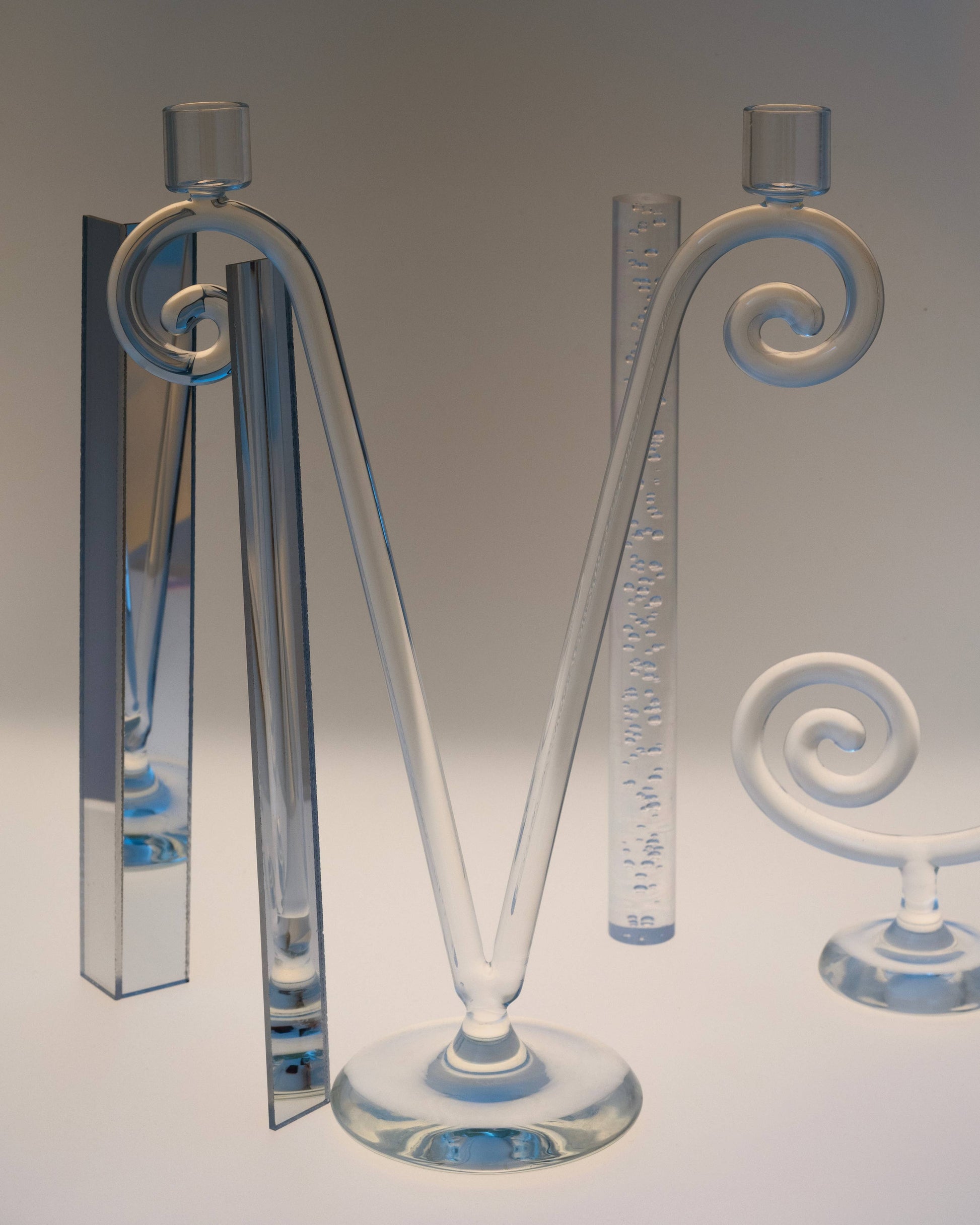 Spiral Candleholder (Double Stem) - Candle Holders by Carlyle Avenue