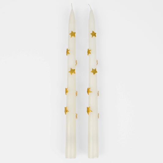 Gold Star Taper Candles - Candles by Carlyle Avenue
