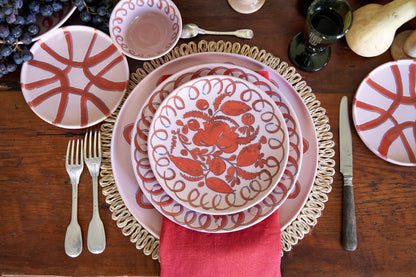 Amalfi Dessert Plate Pink - 9.1" Diameter