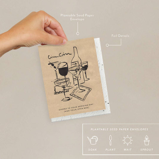 Cin Cin - Wedding Card -  by Carlyle Avenue