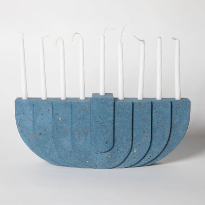 Menorahs: White Terrazzo -  by Carlyle Avenue