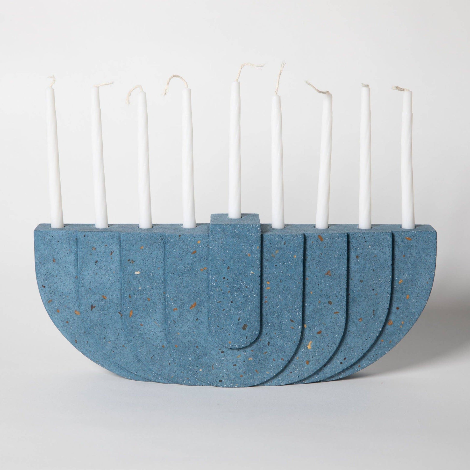 Menorahs: Cobalt Terrazzo -  by Carlyle Avenue