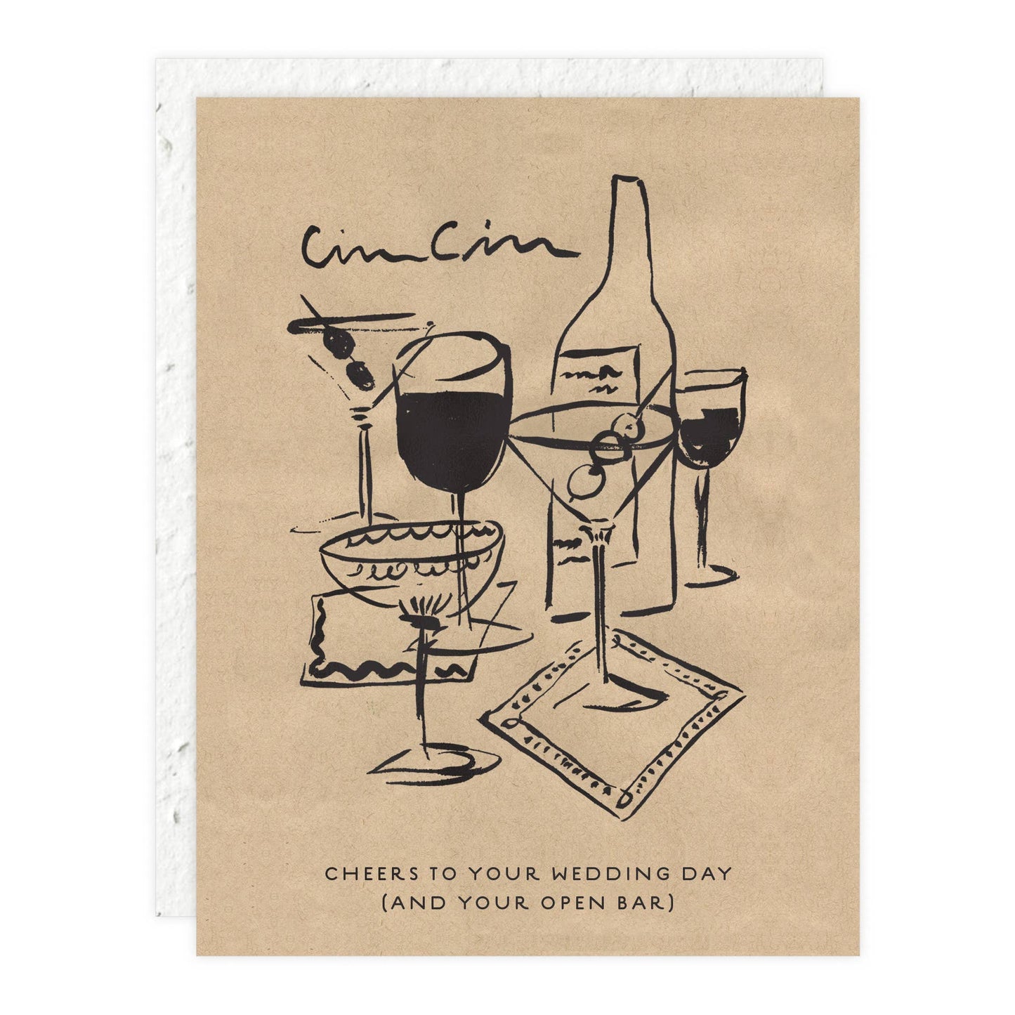 Cin Cin - Wedding Card -  by Carlyle Avenue