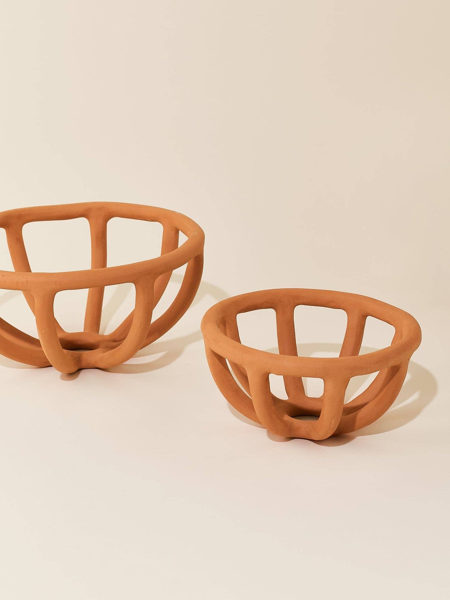 Prong Fruit Bowl, Terracotta