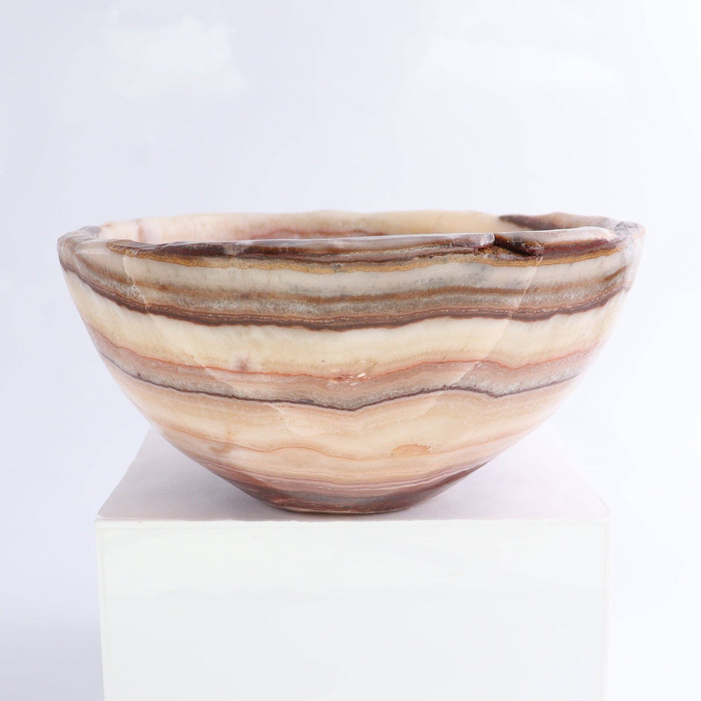Mexican Onyx/Calcite Bowl 10"