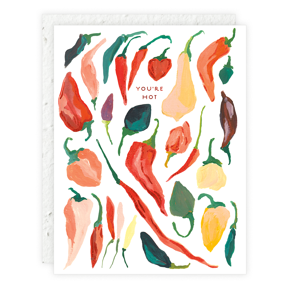 Hot Peppers - Love Card -  by Carlyle Avenue