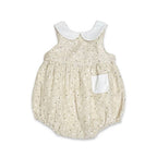 Ditsy Floral Peter Pan Bubble Baby Romper (Organic Muslin) - Kids Clothing by Carlyle Avenue