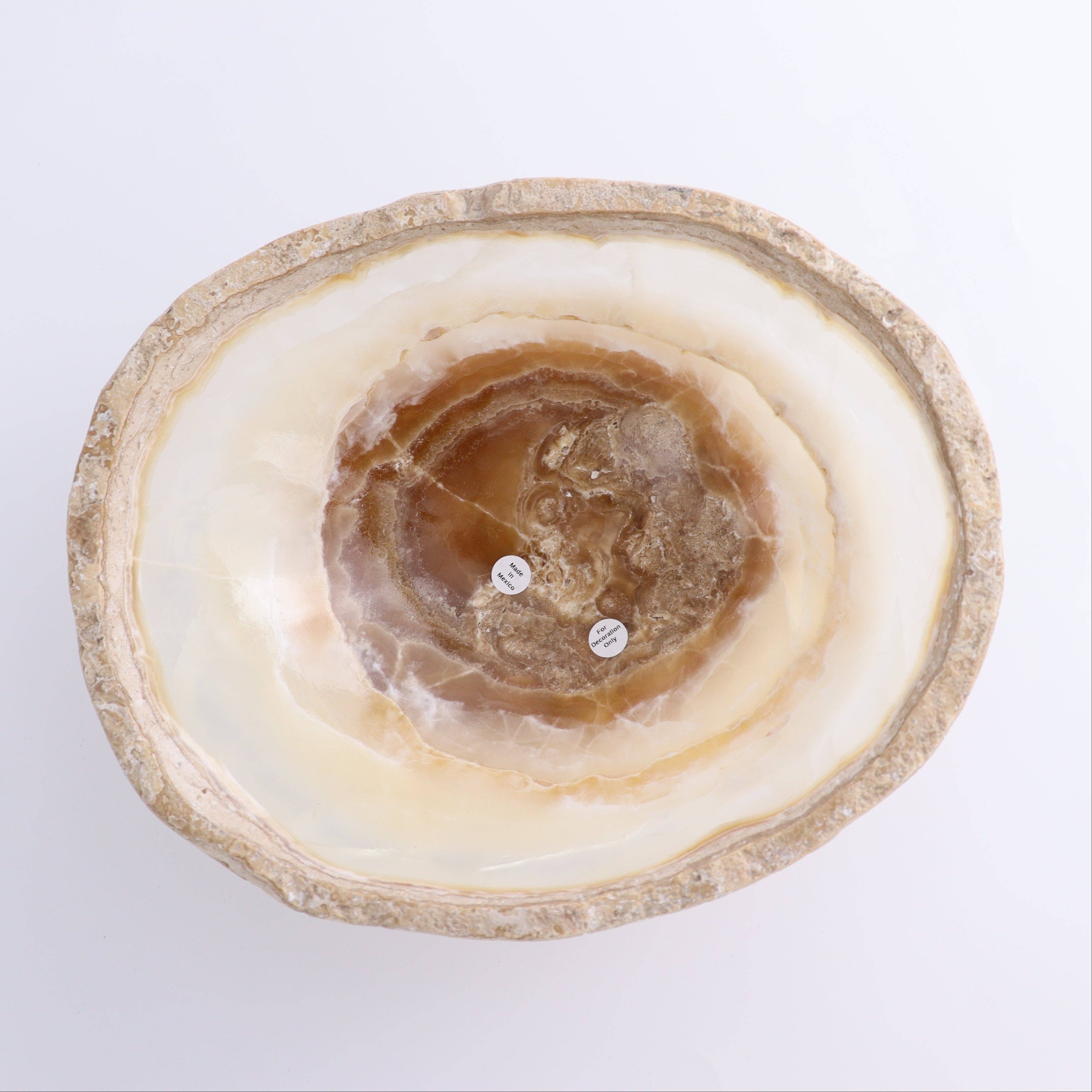 Mexican Onyx/Calcite Bowl 10"