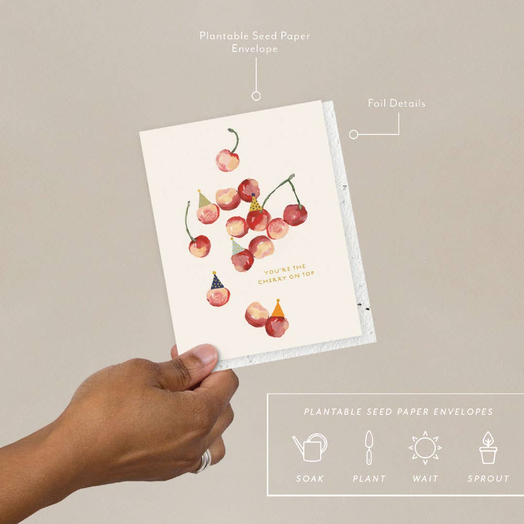 Cherry On Top - Birthday Card -  by Carlyle Avenue