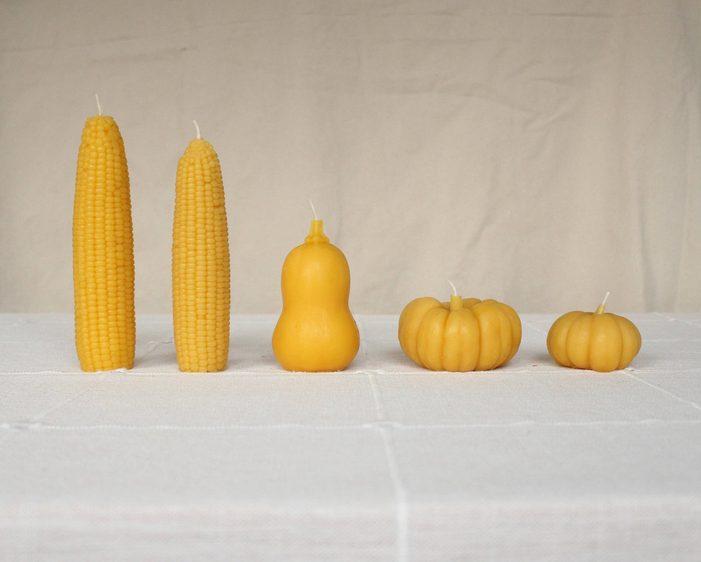 Sweet Maíz Fall Harvest Table Beeswax Candles -  by Carlyle Avenue