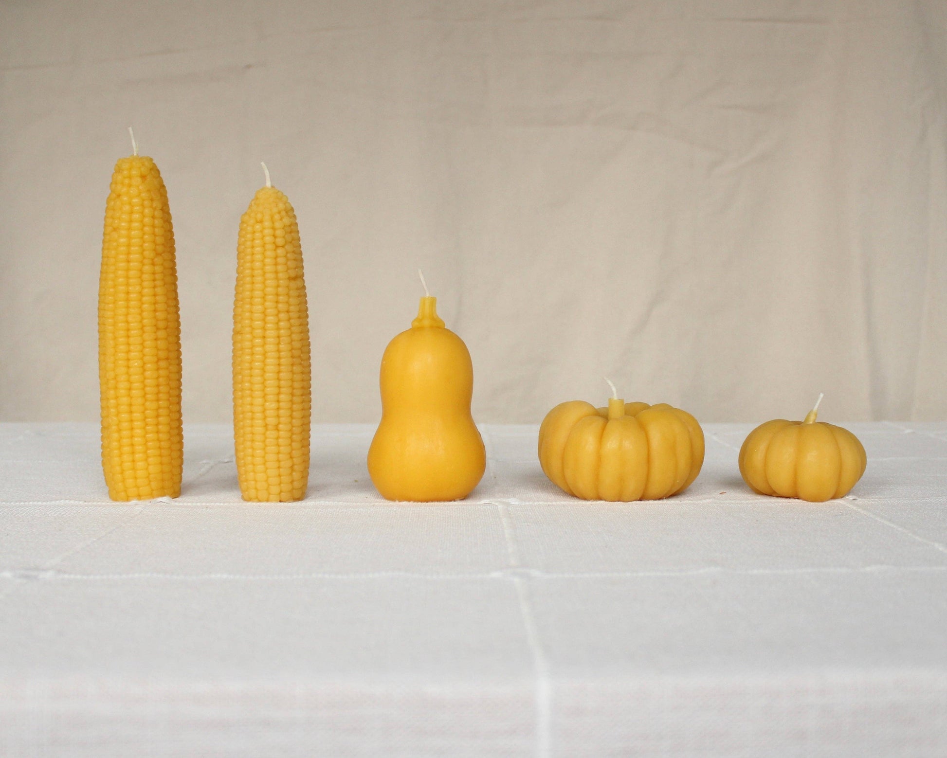 Sweet Maíz Fall Harvest Table Beeswax Candles -  by Carlyle Avenue