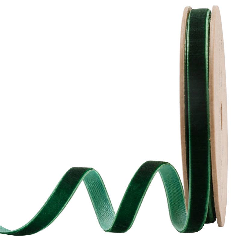 16 Colors | 3/8" Velvet Ribbon | 10 Yard Roll -  by Carlyle Avenue