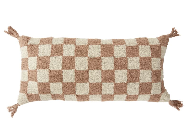 Checkered Lumbar Pillow