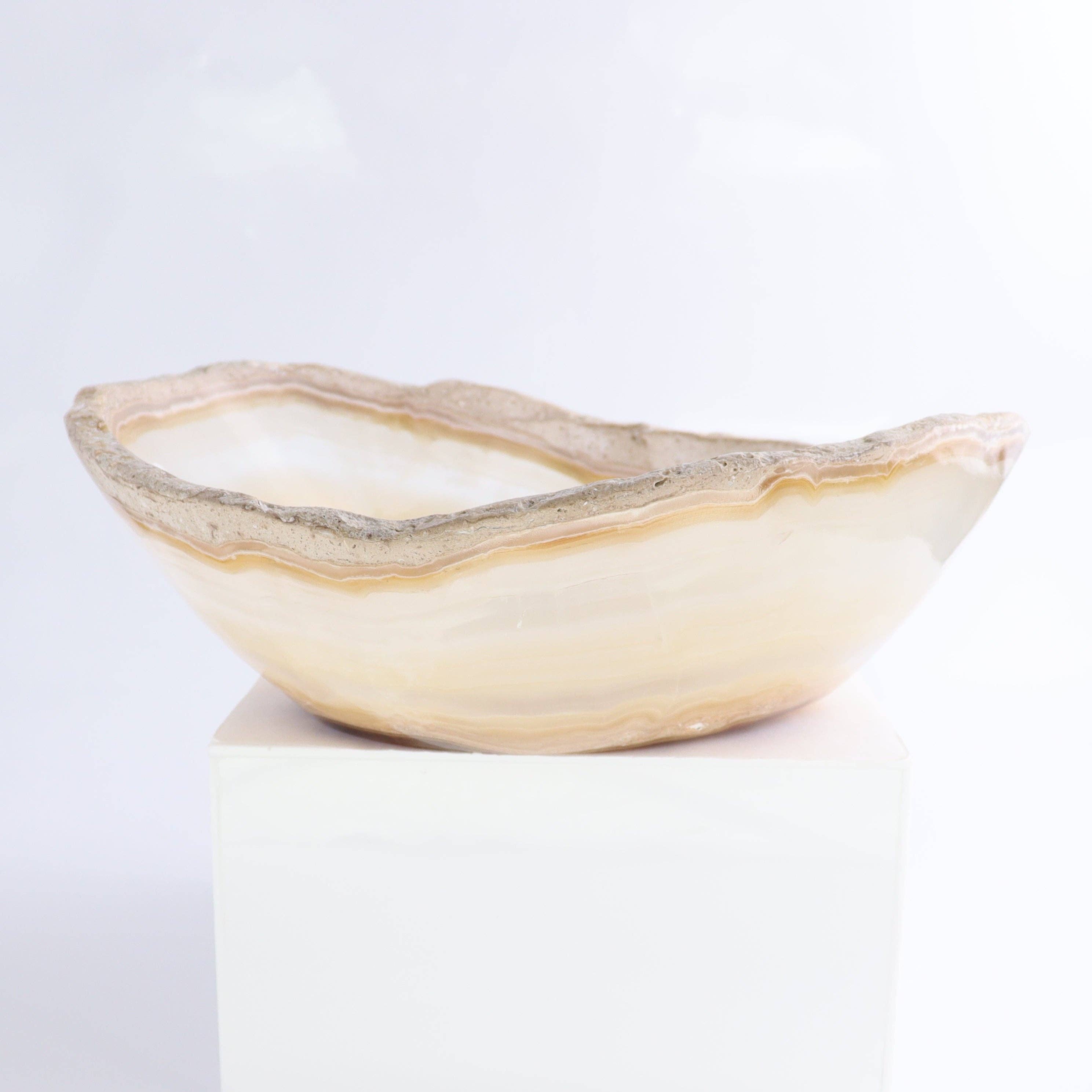 Mexican Onyx/Calcite Bowl 10"