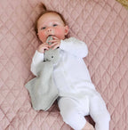 Bunny Mommy & Me Baby Knit Blanket & Lovey Gift SET -  by Carlyle Avenue