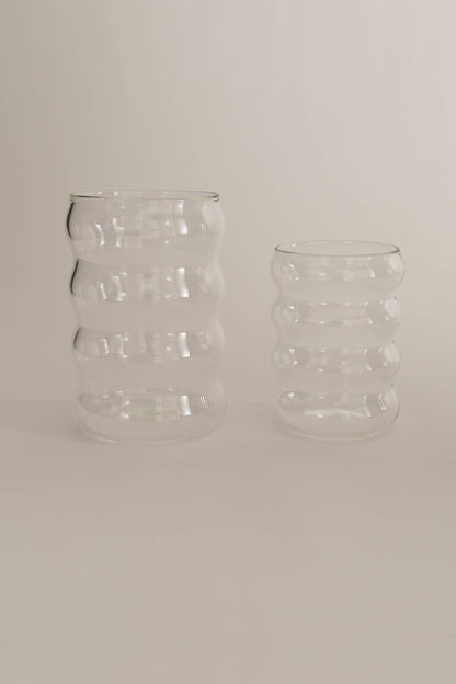 12oz Ripple Cup, Clear - Glassware by Carlyle Avenue