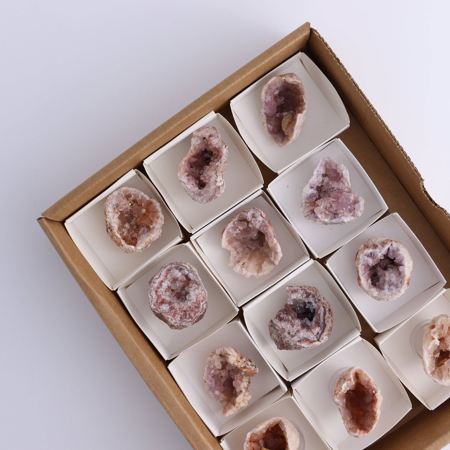 Pink Amethyst Flat of 12