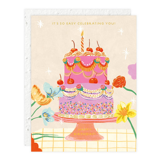 Cherry Cake - Birthday Card -  by Carlyle Avenue