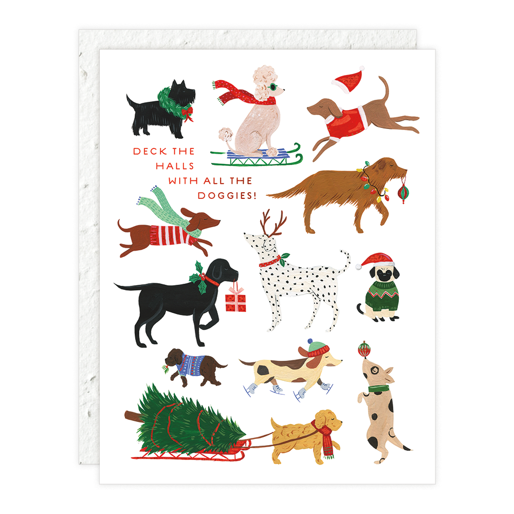 12 Dogs of Christmas - Christmas Card -  by Carlyle Avenue