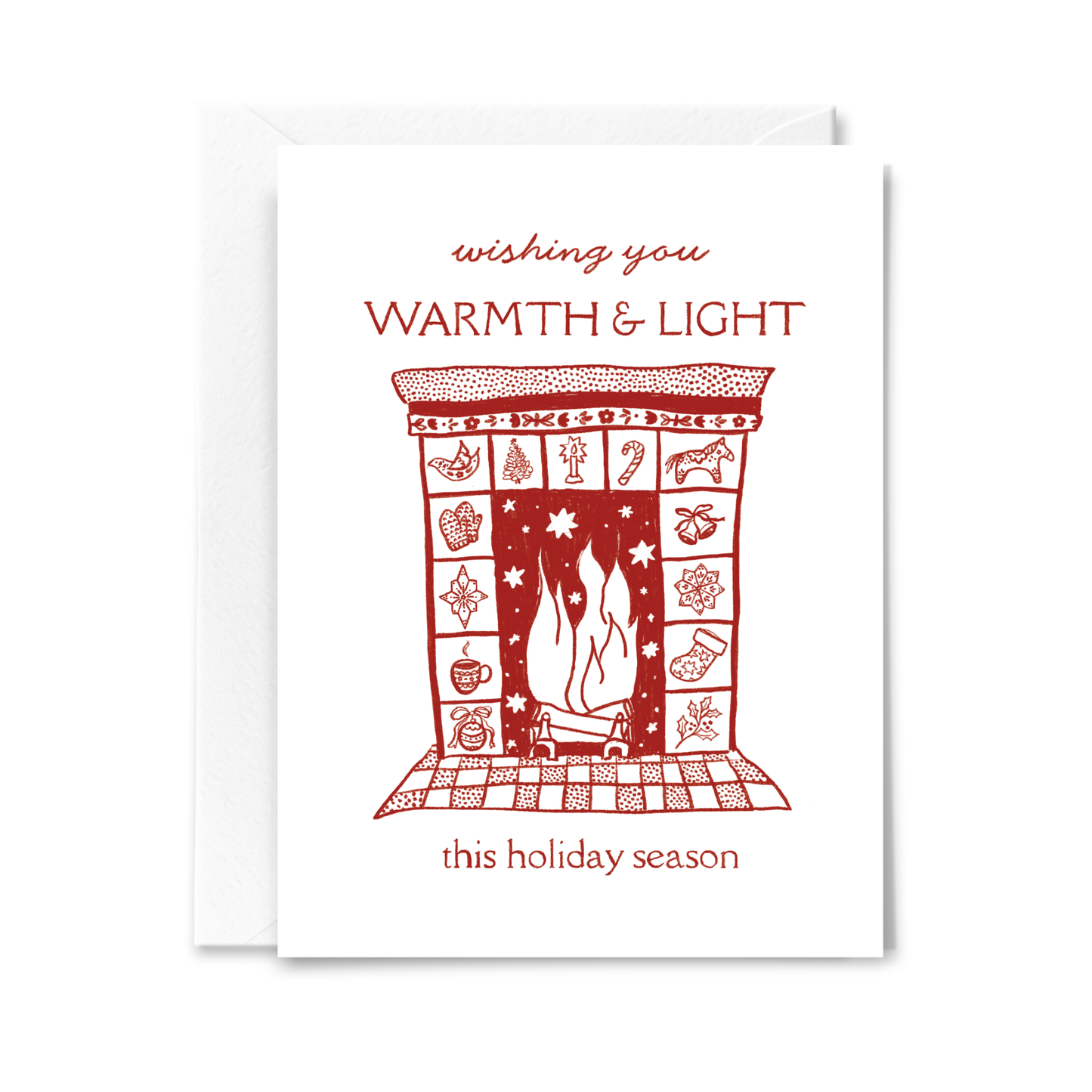Holiday Hearth Card
