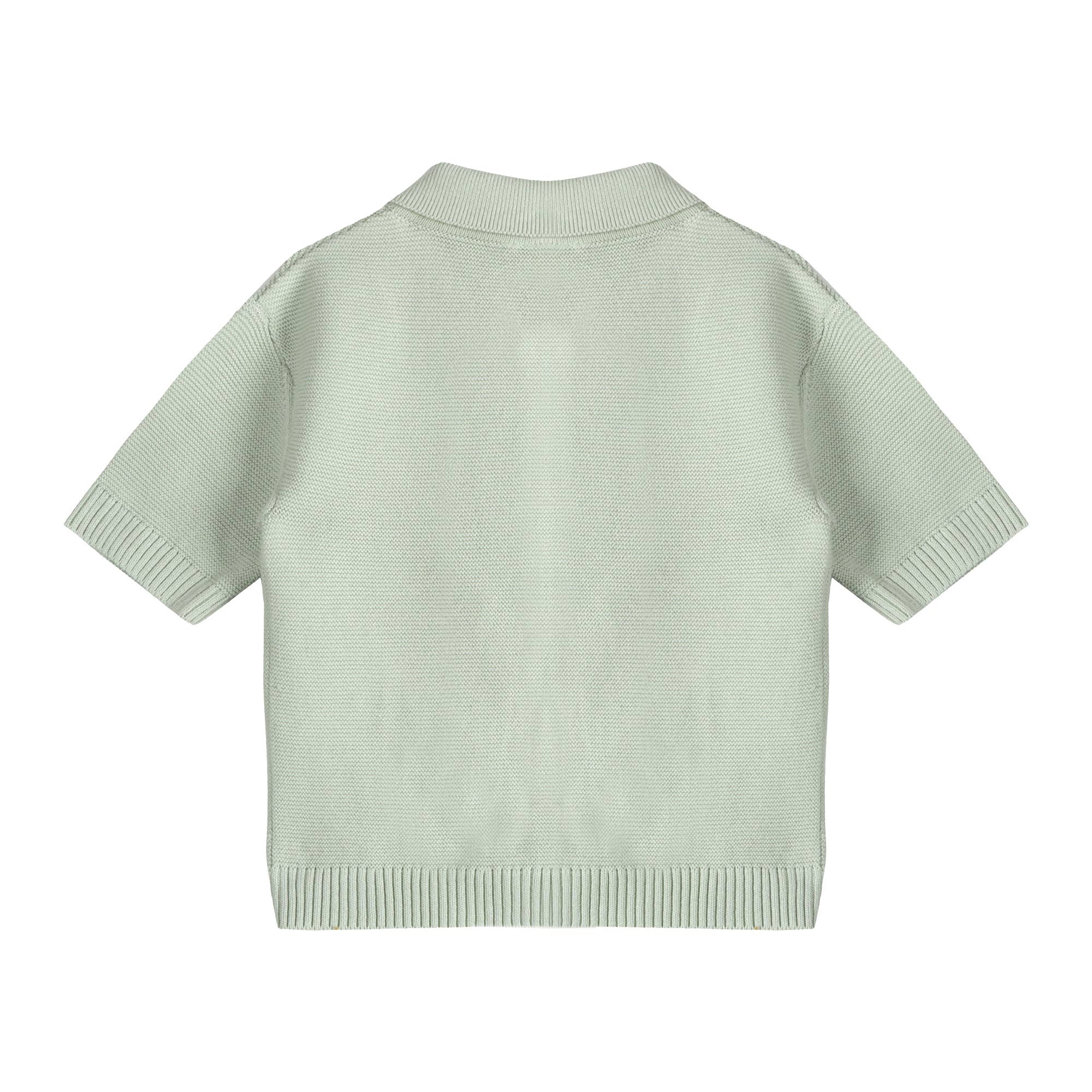 Palm Trees Embroidered Baby Shirt & Shorts Set (Organic)