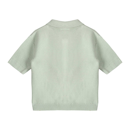 Palm Trees Embroidered Baby Shirt & Shorts Set (Organic)