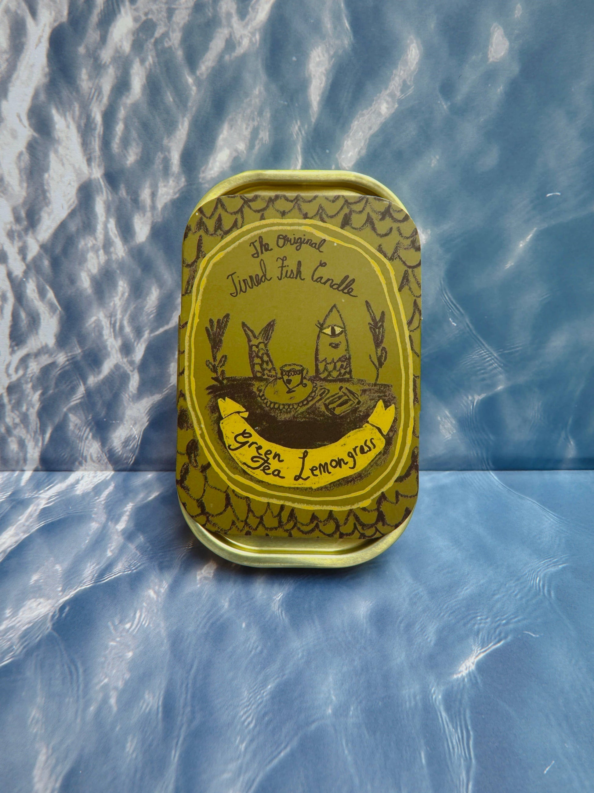 Tinned Fish Candle - Green Tea & Lemongrass - Candles by Carlyle Avenue