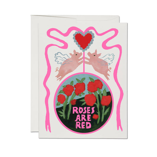 Ribbons and Roses greeting card - CARLYLE AVENUE