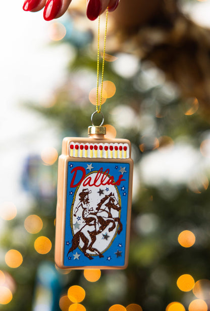 Matchbook Ornament - Dallas -  by Carlyle Avenue
