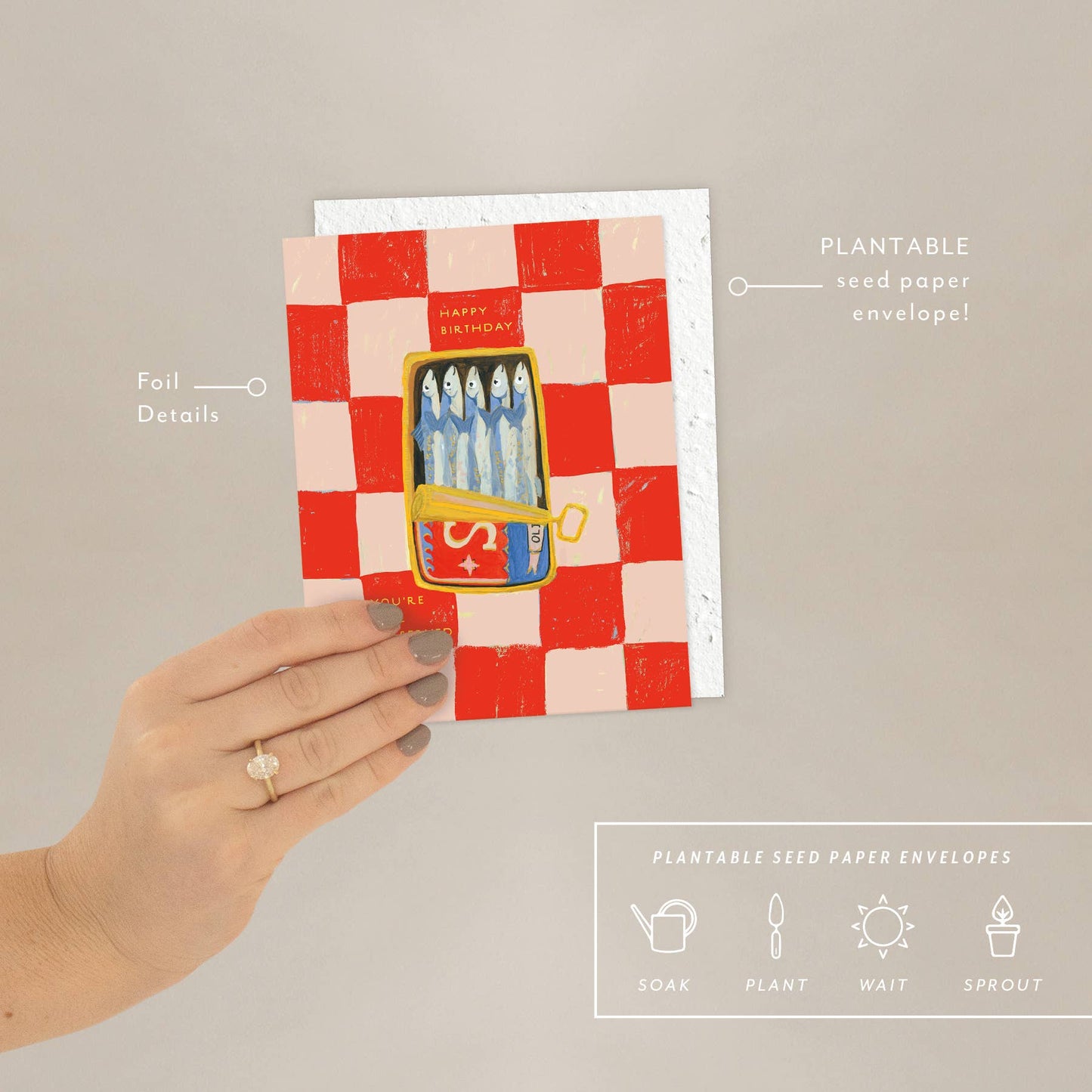 Sardines - Birthday Card -  by Carlyle Avenue