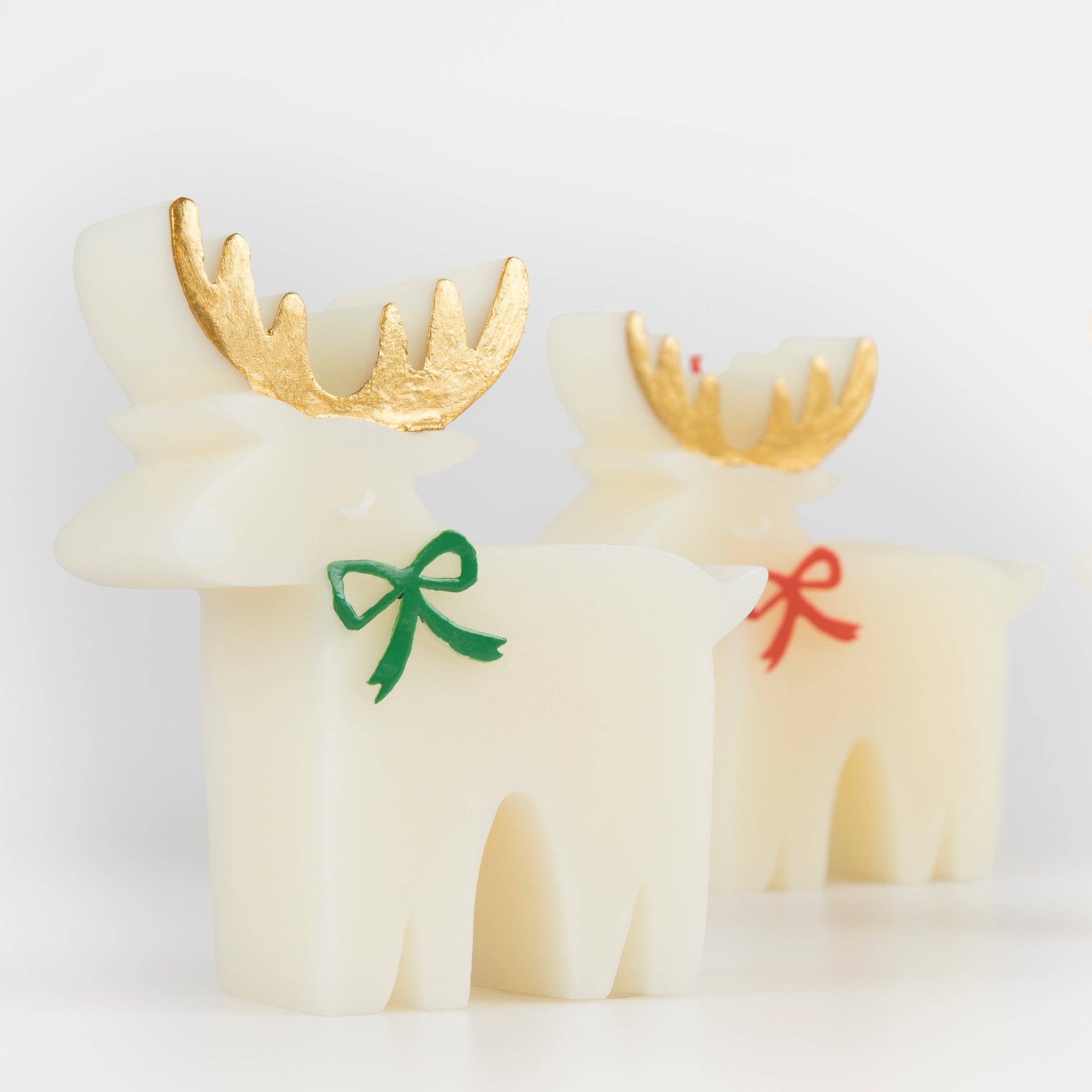 Meri Meri Reindeer With Bow Candles - Thumbnail 2