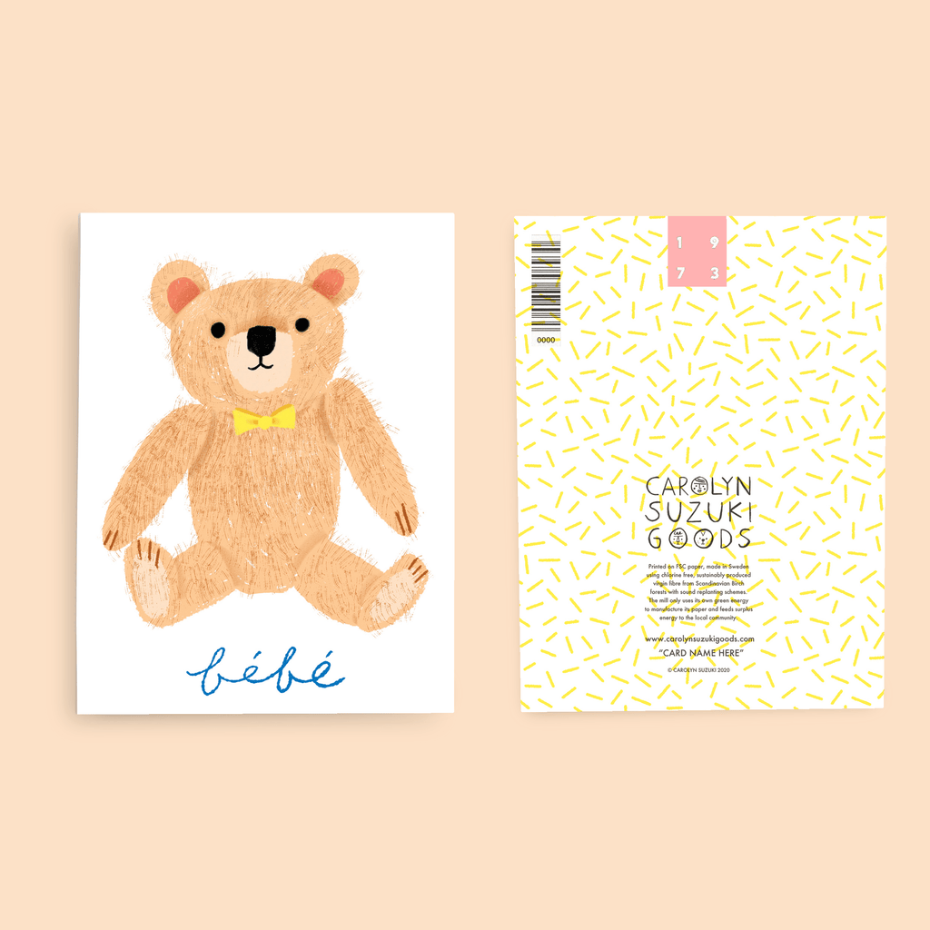 TEDDY - Baby Card - CARLYLE AVENUE